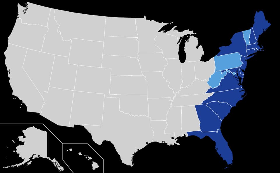 East Coast of the United States